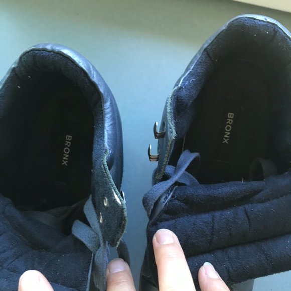 Ladies Bronx Wedge Runners Navy Blue Size 39 - Picture 4 of 8